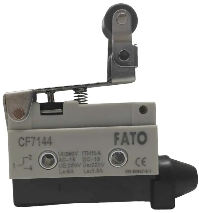 Interruttore di fine corsa orizzontale con leva a rullo 250V 10A CF7144 Fato