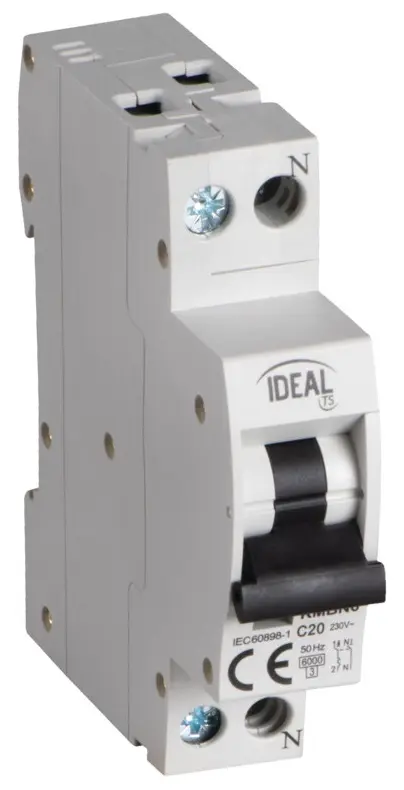 Interruttore magnetotermico 1P+N C20 20A Kanlux