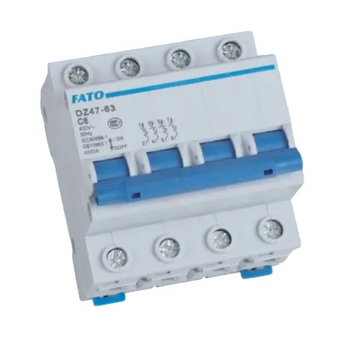 Interruttore magnetotermico 4P C6 6A 400V AC