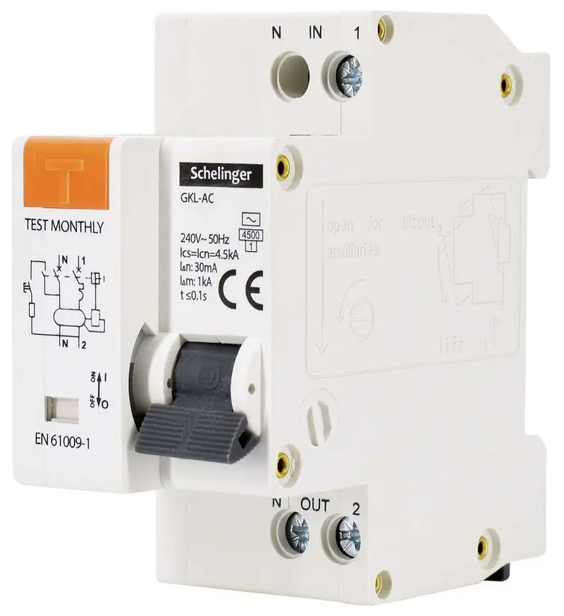 Interruttore magnetotermico differenziale Schelinger 2P B10 30mA AC