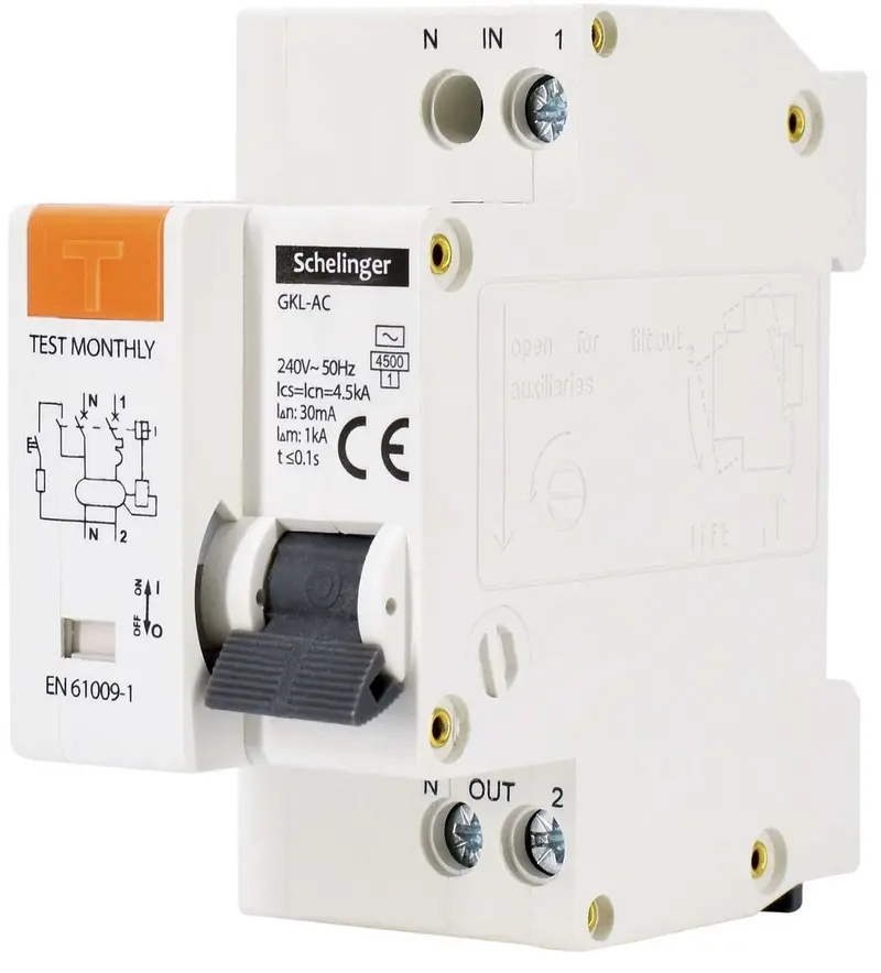 Interruttore magnetotermico differenziale Schelinger 2P B20 30mA AC