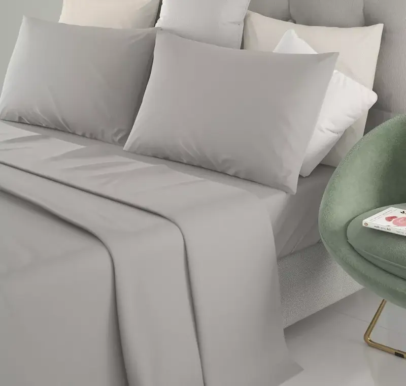 Irge Marta Completo Letto Matrimoniale in Cotone Tinta Unita – Set 4 Pezzi Maxi – 100% Cotone Naturale