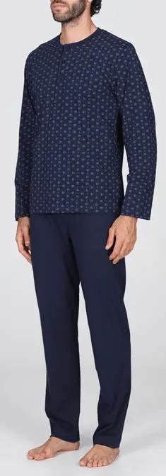 Julipet Pigiama Lungo Serafino Uomo JAL524 Matera