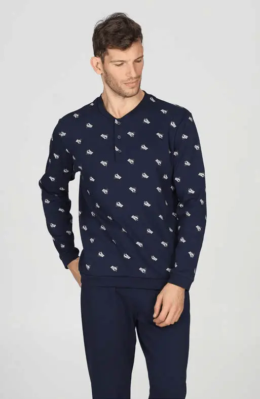 Julipet Pigiama Serafino Uomo C.Cotone JAL913
