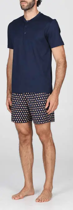Julipet Pigiama Serafino Uomo Corto JAC484