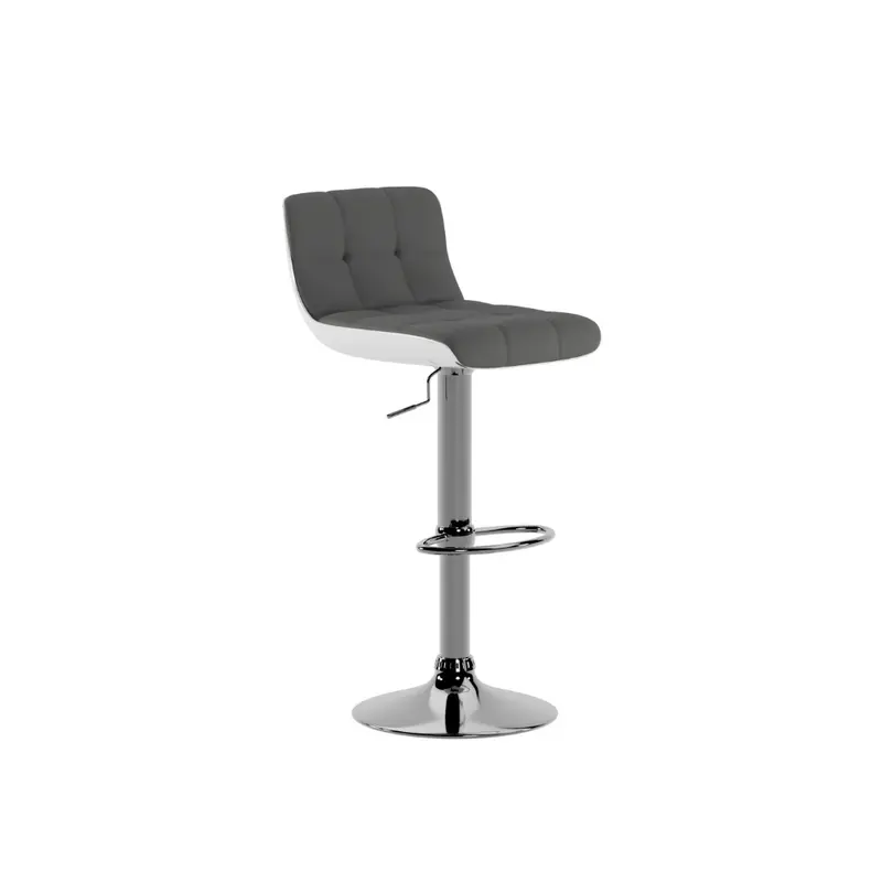 Kira, Set di 2 Sgabelli in similpelle (36cm X 38.5cm H. 83/98cm)