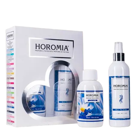 Kit Horotwins Spray Tessuti e Profuma Bucato Blue Fior di Loto by Horomia