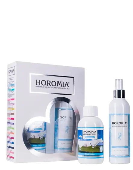 Kit Horotwins Spray Tessuti e Profuma Bucato Fresh Cotton by Horomia