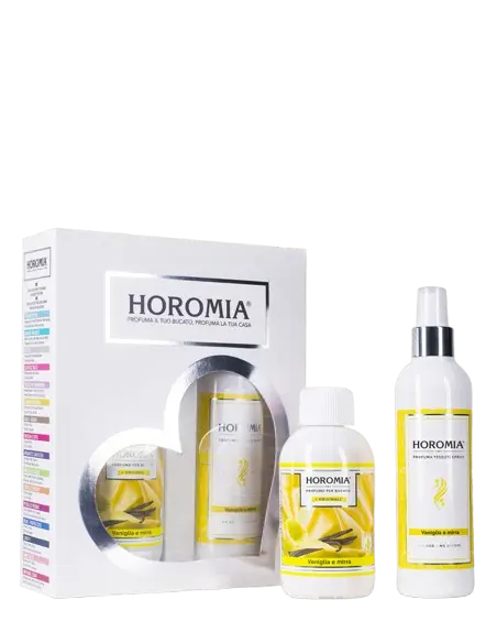 Kit Horotwins Spray Tessuti e Profuma Bucato Vaniglia e Mirra by Horomia