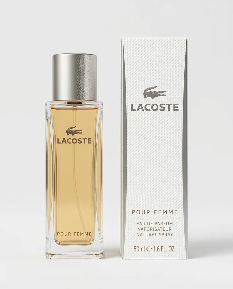 Lacoste Pour Femme Eau de Parfum Donna 50 ml – Profumo Floreale Legnoso e Fragranza Elegante Natural Spray