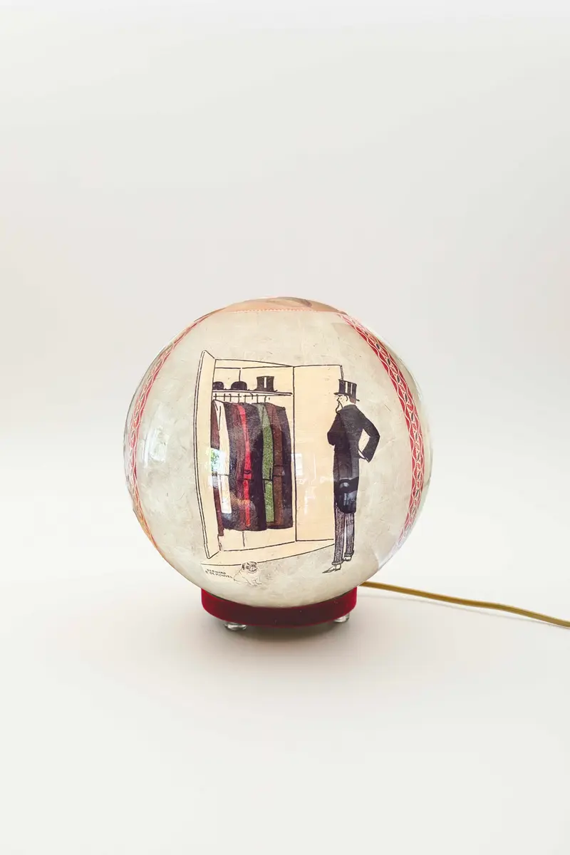 lampada a sfera "the gentleman"