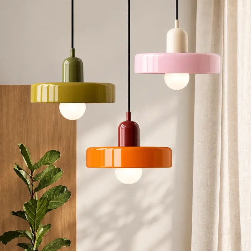 Lampada a sospensione, in 23 combinazioni di vetro bicolore da combinare