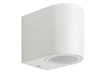 Lampada applique da esterno GU10 bianco IP44 98x80x67mm