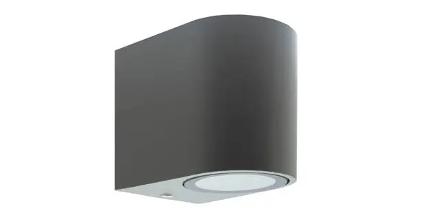 Lampada applique da esterno GU10 IP44 98x80x67mm antracite