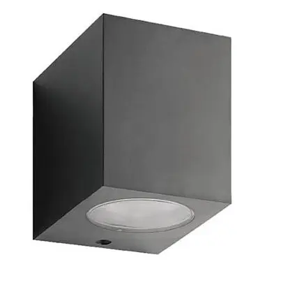 Lampada applique da esterno GU10 IP54 antracite 92x90x70mm