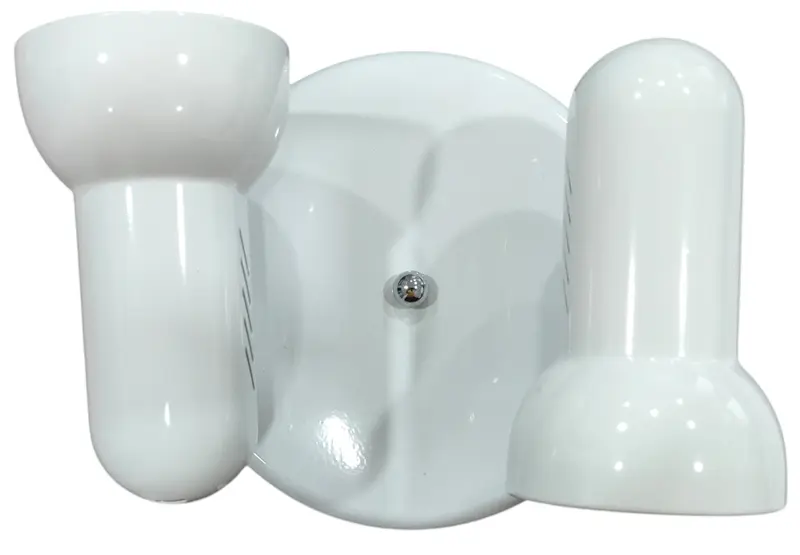 Lampada applique da parete 2xE27 in metallo bianco