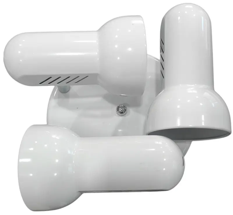 Lampada applique da parete 3xE27 in metallo bianco