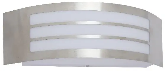 Lampada applique da parete per esterni 1xE27 argento Vito