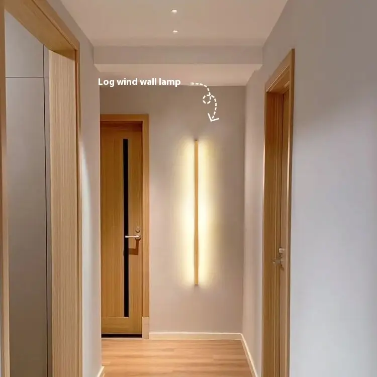 Lampada da Parete LED in Legno LINJA - Design Lineare Moderno