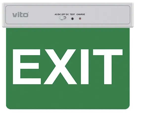 Lampada LED d'emergenza 2W 6500K luce fredda EXIT