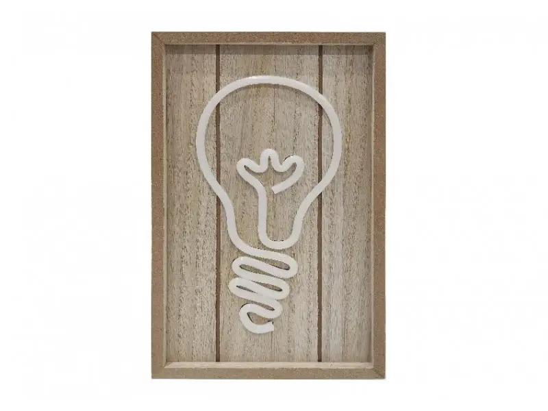 Lampada LED in Legno a Forma Lampadina – NelQuieOra Wood Lamp