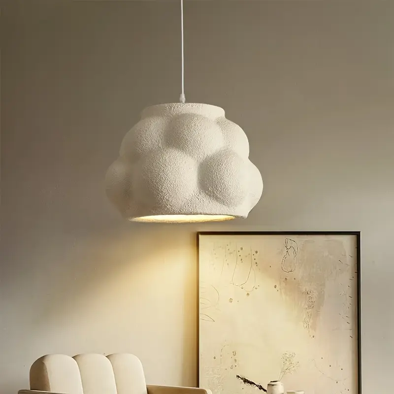 Lampada Sospensione Wabi-Sabi Bianca | Design Organico Minimalista Giapponese E27