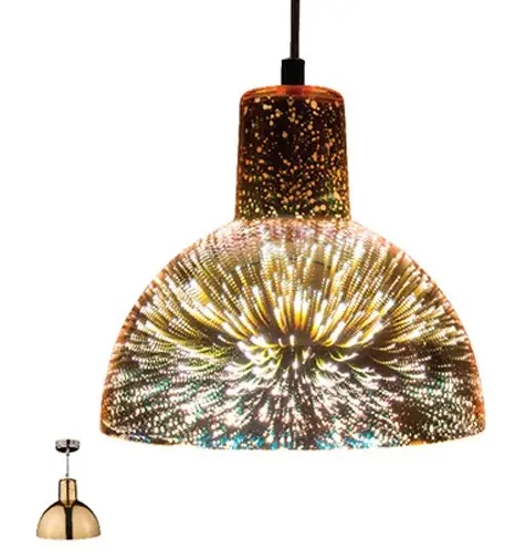 Lampadario in vetro champagne 1xE27 VITO ART 350