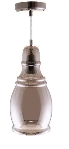 Lampadario in Vetro Fumè E27 Ø140mm