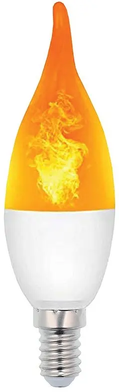 Lampadina LED effetto fiamma E14 3W luce calda 1400K Vito