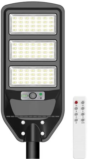 Lampione solare LED 120W 1800lm 6000K luce fredda Vito