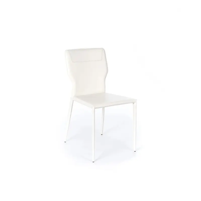 Lara, Set di 2 Sedie in similcuoio (56cm X 44cm H. 86.5cm)