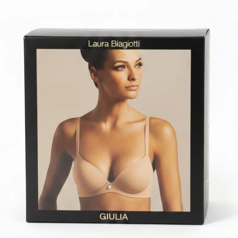 Laura Biagiotti Reggiseno Push-Up Gel 90131 – Effetto Volume Naturale in Microfibra – Coppe Imbottite Gel