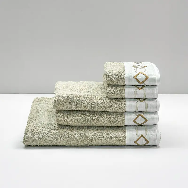 LAURA - SET 5 PEZZI DI SPUGNA BEIGE