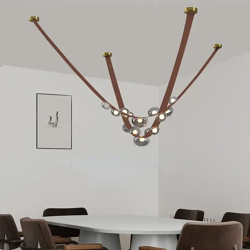 Leather Ceiling Light