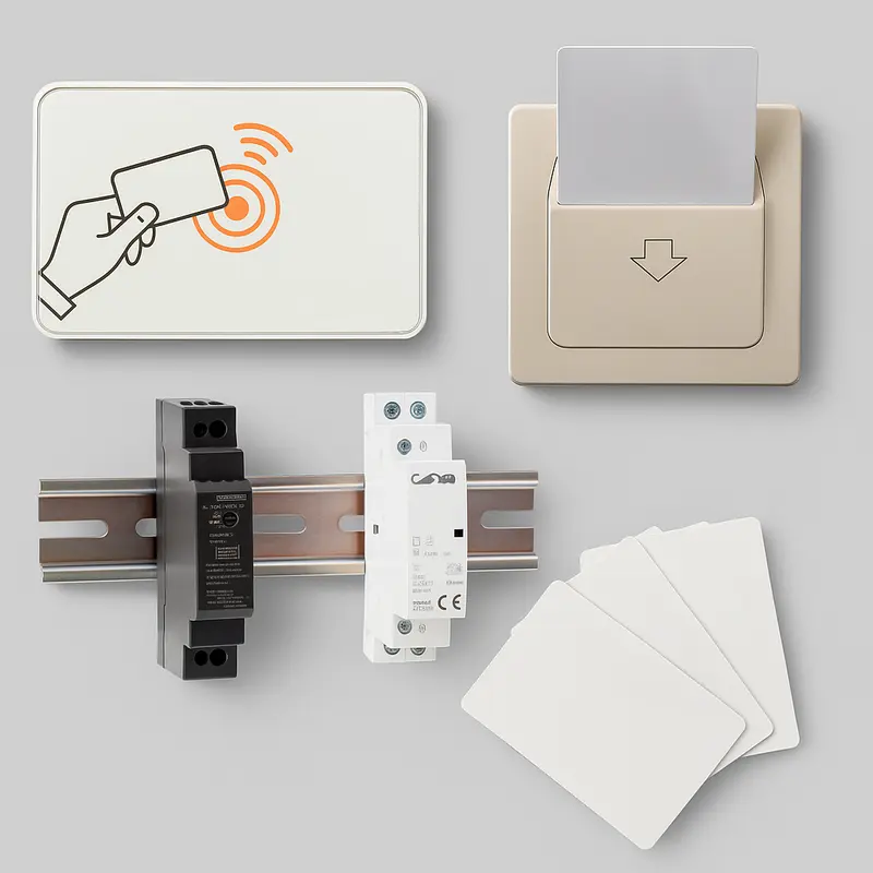 Lettore Badge RFID con Tasca Energy Saving per Camere