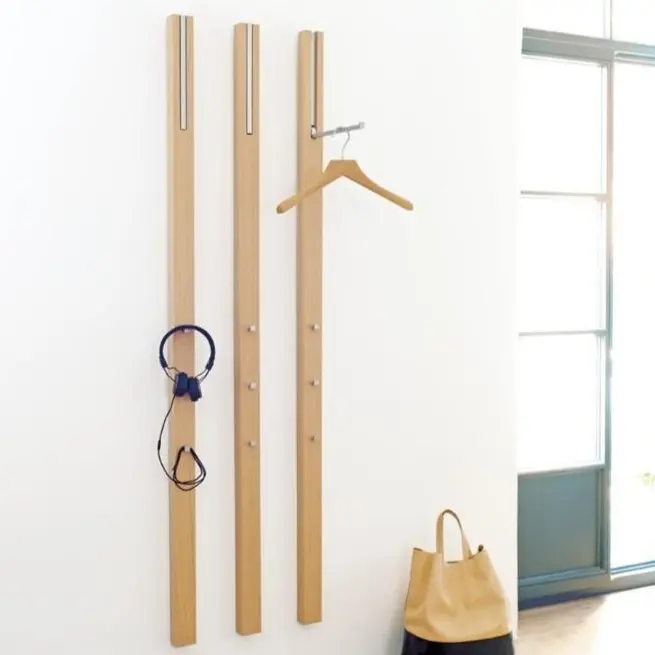 Line appendiabiti finitura rovere o noce