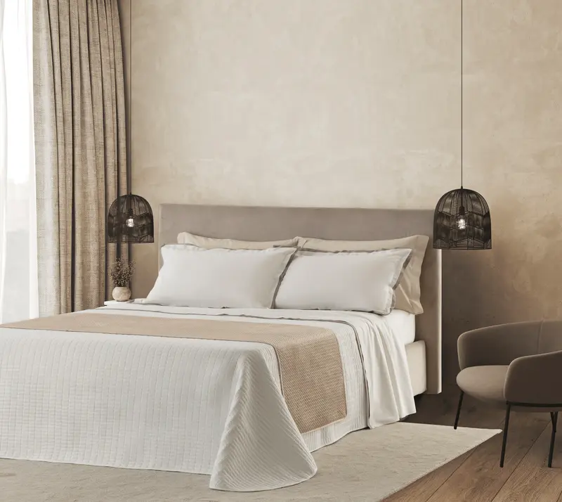 Linea Oro Runner da Letto 60x240Cm in Velluto Cloud