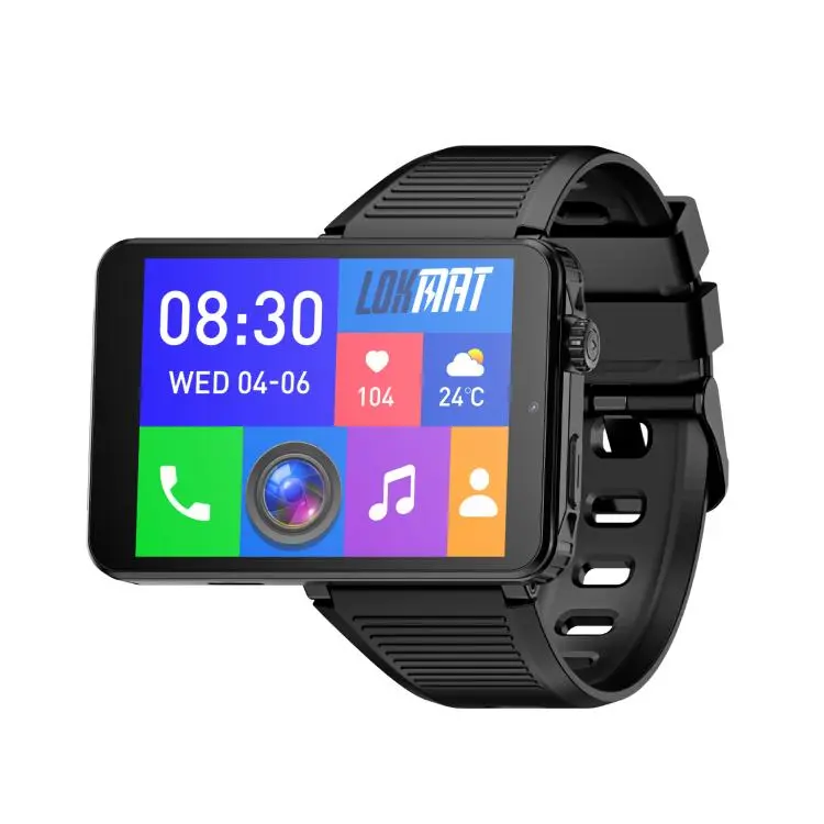 LOKMAT APPLLP 9 MAX Smartwatch 4G, display da 2,88 pollici, processore Octa Core MTK6769, Android 15, rilevamento della frequenza cardiaca, ossigenazione del sangue, OTG, GPS., 4GB+64GB