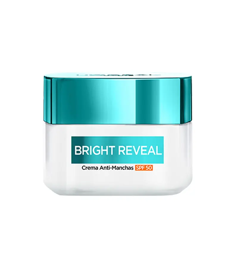 L'Oréal Bright Reveal Crema Idratante Anti-Macchie SPF50 - Niacinamide + Mexoryl 400™ Brevettato - Protezione Totale UV, 50ml
