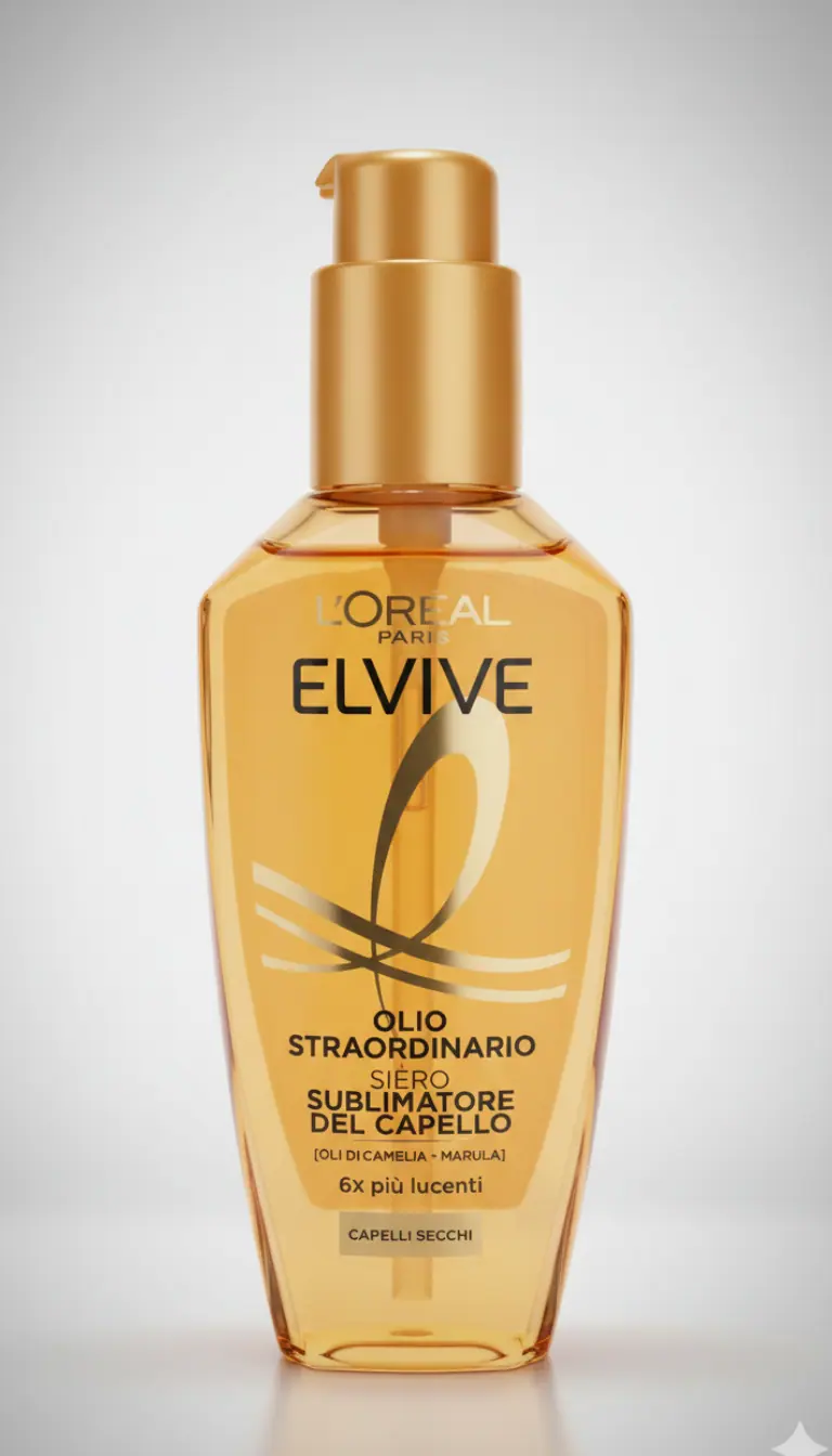 L'ORÉAL ELVIVE Olio Straordinario 100ml | Trattamento Multiuso per Capelli Secchi | Con 6 Oli di Fiori Preziosi