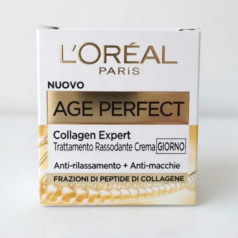 L'Oréal Paris Age Perfect Collagen Expert Crema Giorno 50ml – Trattamento Rassodante Anti-Rilassamento e Anti-Macchie per Pelli Mature