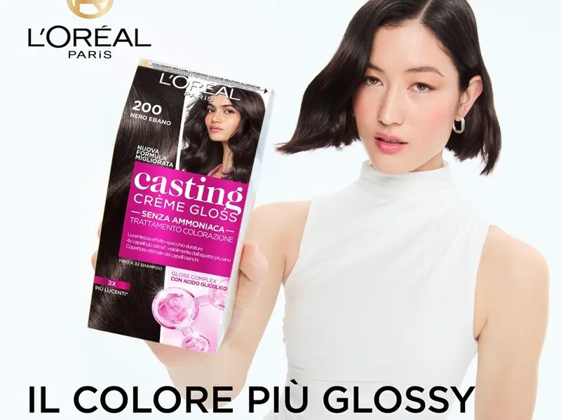 L'Oréal Paris Casting Crème Gloss Colorazione Tono su Tono Senza Ammoniaca – Riflessi Ultra Glossy e Copertura Primi Bianchi – Con Acido Glicolico