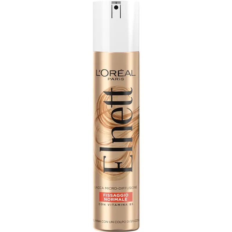 L'Oréal Paris Elnett Lacca Spray Fissaggio Normale 200ml | Micro-Diffusione Invisibile | Effetto Naturale & Anti-Umidità