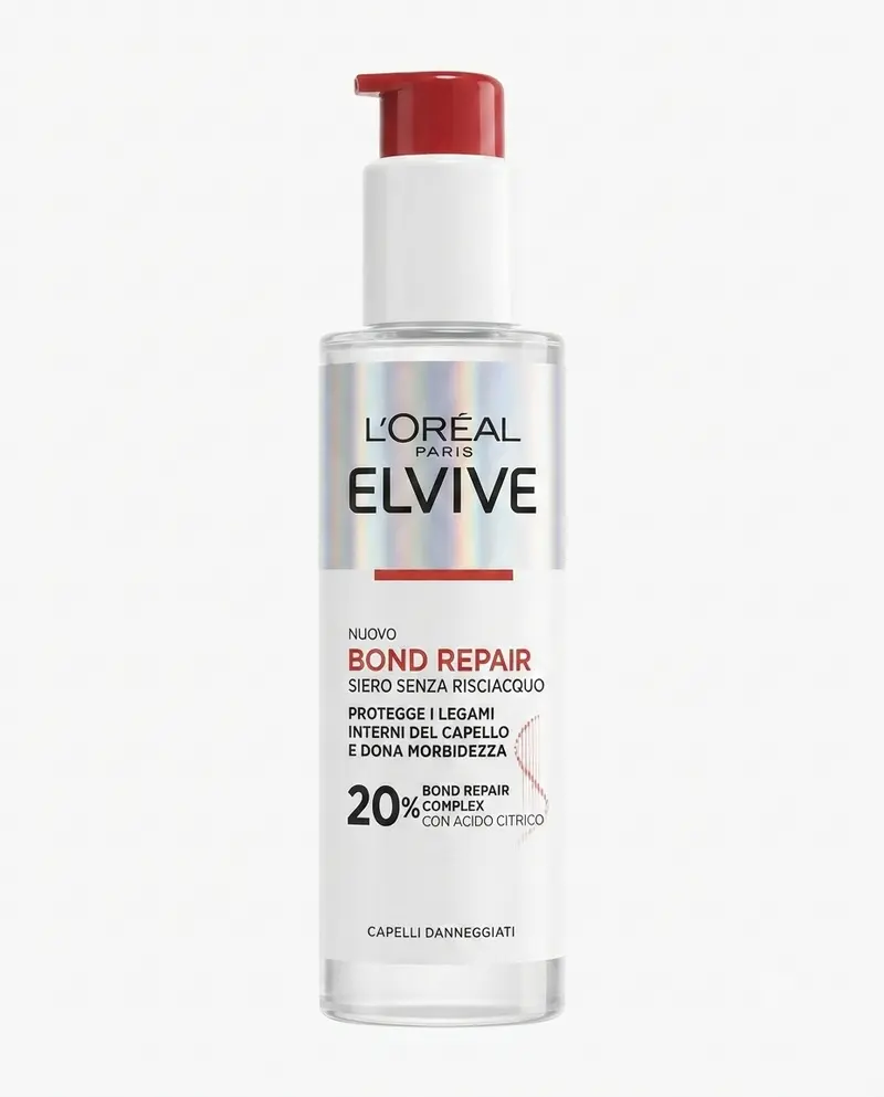 L'Oréal Paris Elvive Bond Repair Siero Senza Risciacquo – Trattamento Leave-In per Capelli Danneggiati con 20% Bond Repair Complex e Acido Citrico (150 ml)