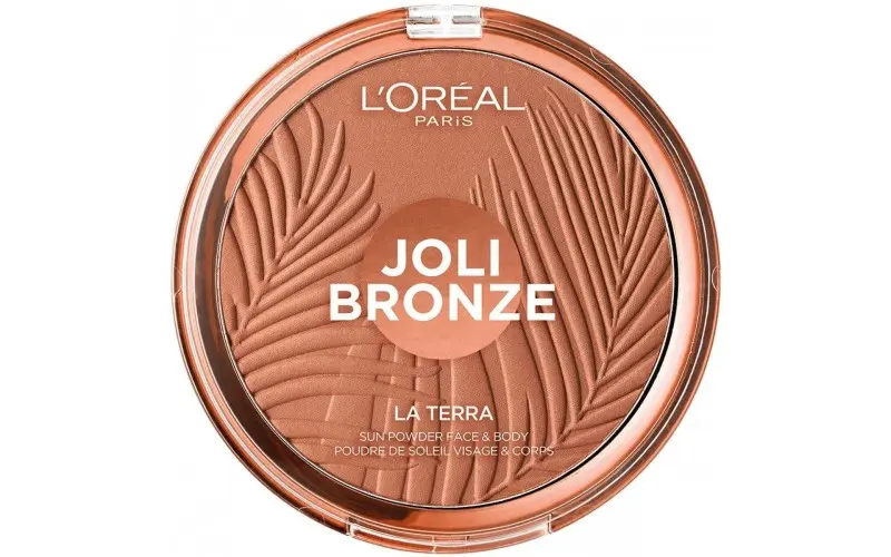 L'Oréal Paris Glam Bronze Maxi Terra 01 Portofino – Terra Abbronzante Viso e Corpo Effetto Glowy e Luminoso – Texture Vellutata Formato Maxi