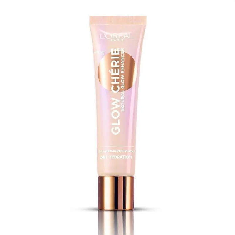 L'Oréal Paris Glow Chérie Illuminante In Crema 01 Porcelain Glow – Lozione Idratante Perfezionatrice Fluida con Estratti di Melone e Anguria – Effetto Pelle di Porcellana Radiosa "Glass Skin", 30 ml