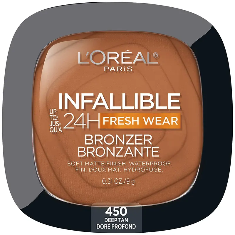 L'Oréal Paris Infaillible 24H Fresh Wear Matte Bronzer 450 – Fondotinta in Polvere Compatta a Copertura Totale No-Transfer e Waterproof – Tenuta 24 Ore Opacizzante
