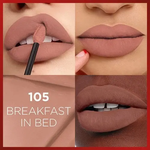 L'Oréal Paris Infaillible Matte Resistance – Rossetto Liquido Opaco 16H – No Transfer con Acido Ialuronico – Colore Intenso