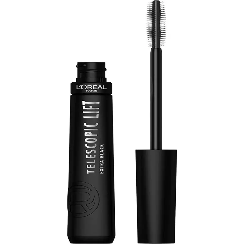 L'Oréal Paris Telescopic Lift Mascara Nero – Allungamento Visibile, Effetto Lifting Spettacolare e Tenuta fino a 36 Ore