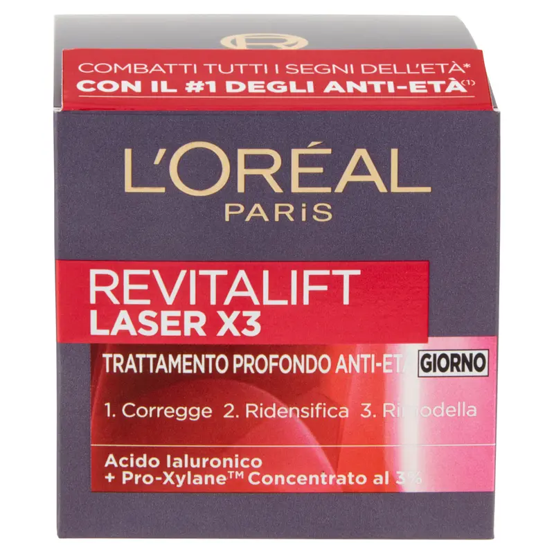 L'Oréal Revitalift Laser X3 Crema Giorno Anti-Età 50ml - Trattamento Profondo